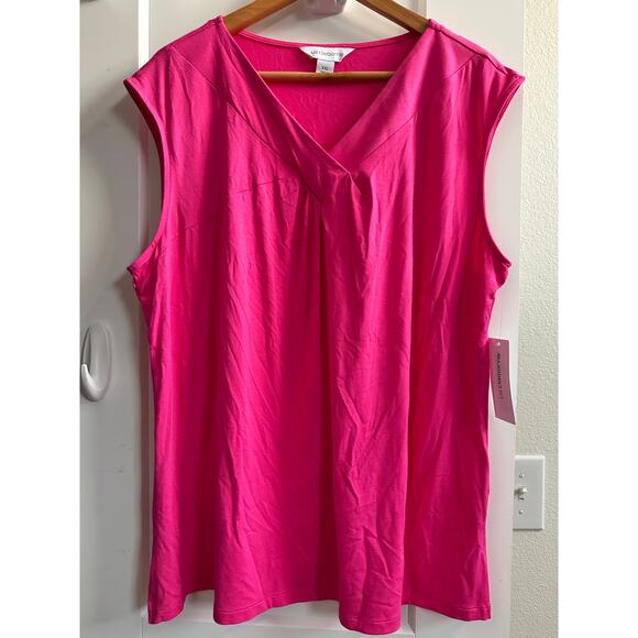 Liz Claiborne Womens XXL Sleeveless in Cheerful Pink - Picture 1 of 6